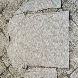 Marc Anthony Long Raglan Sleeve Brushed Gray Crew Neck Shirt Size XL